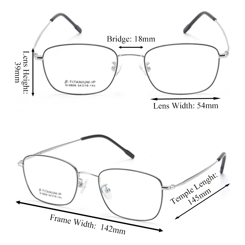 

Men Oval Prescription Eyeglasses Graduation Lenses Women Light Optical Frames Pure Titanium Spectacle Frame