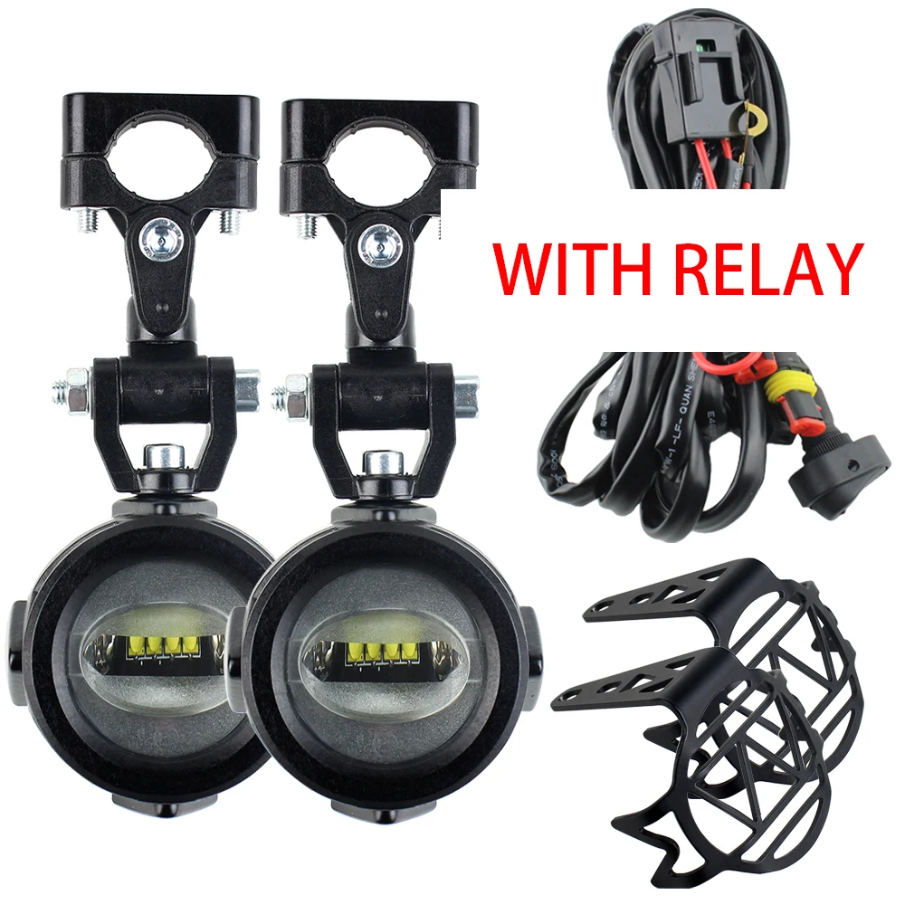 

for BMW R1200 gs Auxiliary Lights Motorcycle 40W 6000K Spot Driving Fog Lamps For BMW R1200GS F800GS F700GS F650 K1600