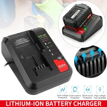 18V Lithium Battery Power Bank Charger for Black and Decker PORTER CABLE Stanley Lithium Battery Charger 10.8-20V 2A 100-240V