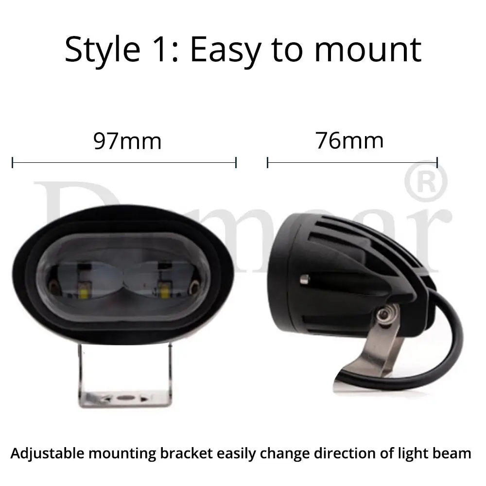 6D 20 Вт Светодиодный светильник для вождения автомобиля противотуманный Точечный