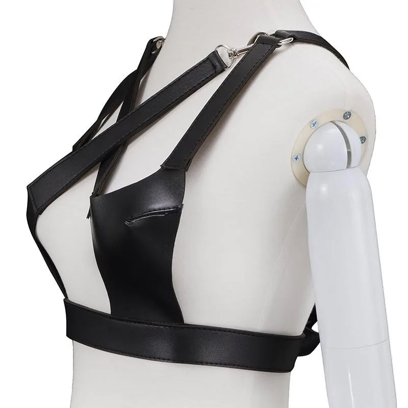 Из искусственной кожи для взрослых игры фетиш грудной бондаж сексуальный