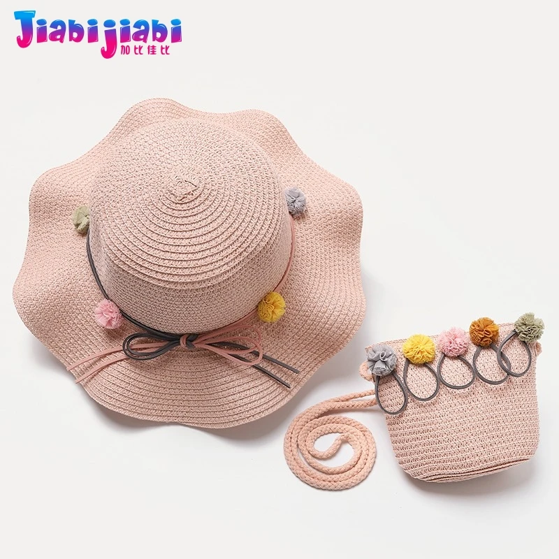 Панама летняя соломенная шляпа принцессы для детей маленьких девочек