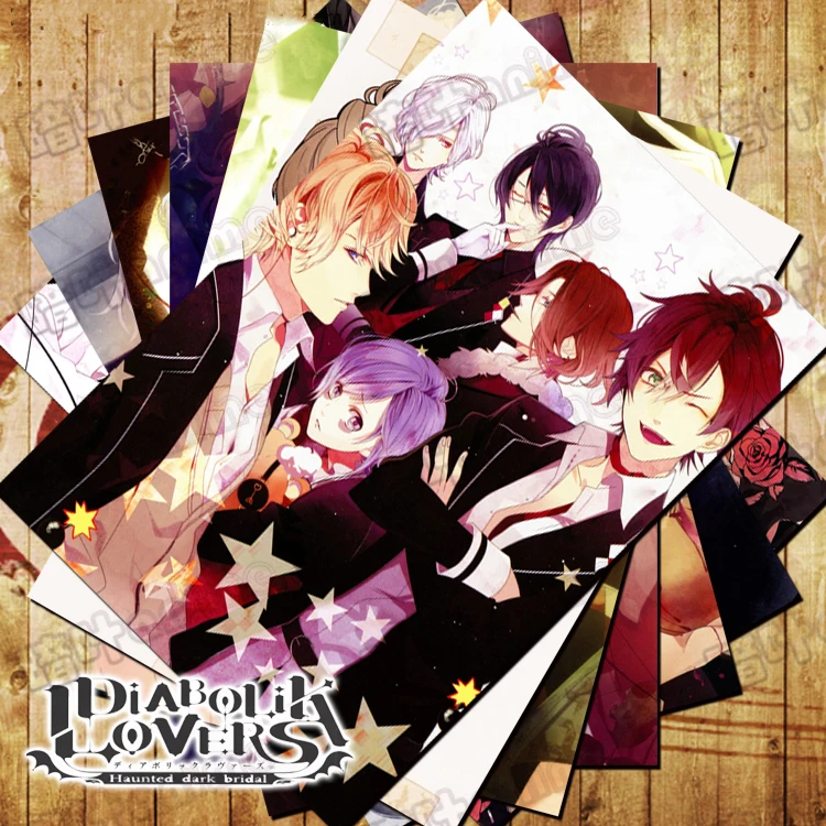 Постеры для влюбленных 10 шт./лот дьявол игрушка Komori Yui Sakamaki Shu Reiji Ayato Kanato Laito