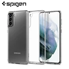 Ультрагибридный чехол Spigen для Samsung Galaxy S21 Plus (6,7 дюйма)-Прозрачная Жесткая задняя панель + гибкий бампер с защитой от падения