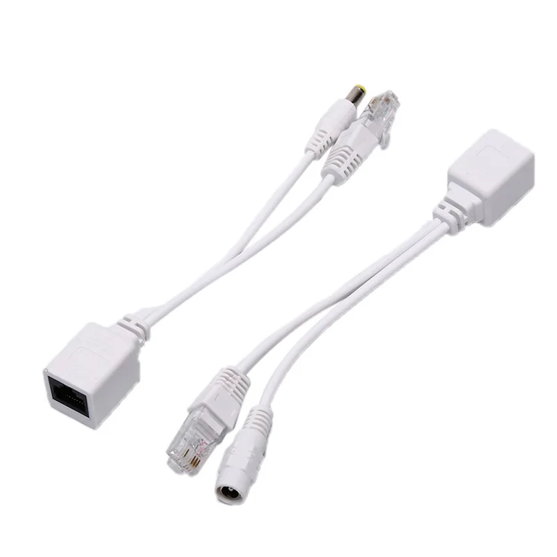 

Кабель POE 2 шт., Пассивный адаптер Power Over Ethernet, POE сплиттер RJ45, инжектор, модуль питания 12-48 В для IP-камеры