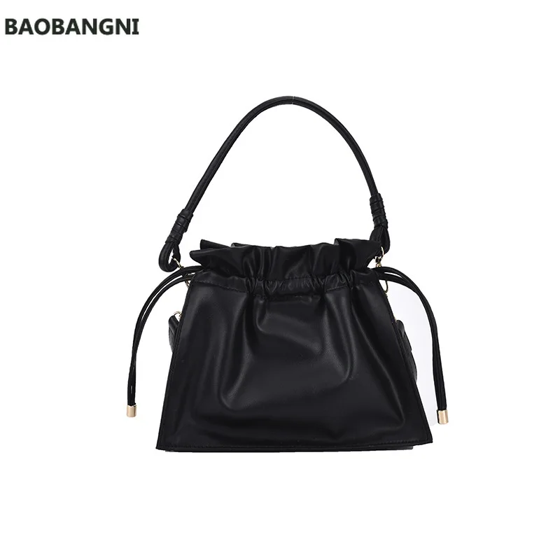 Summer High-quality Portable Bucket Bag New Trendy Messenger Bag Wild Simple Shoulder Bag Female