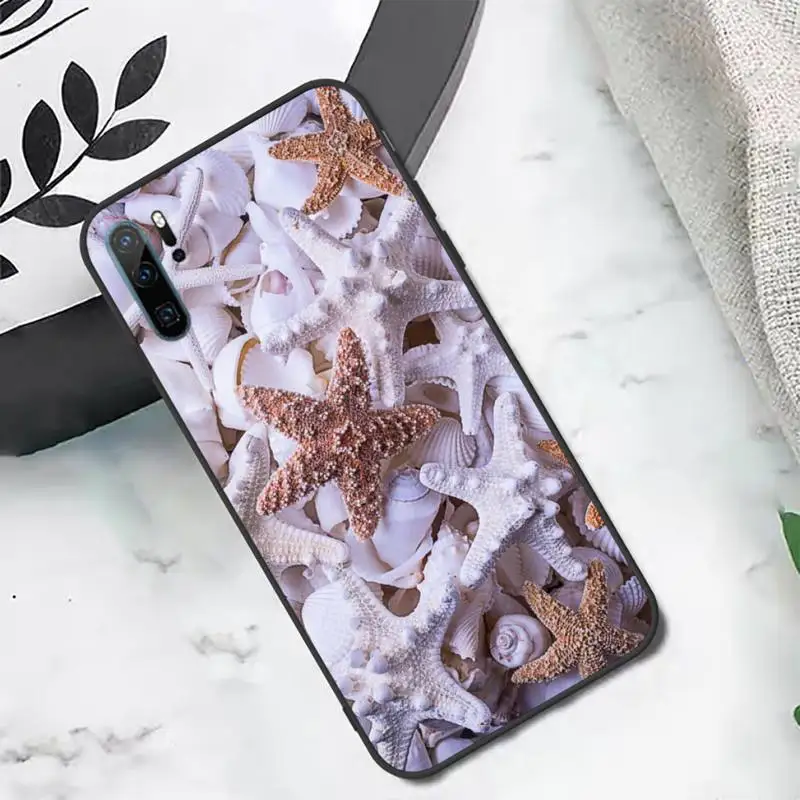 

Pearl shell pink pattern Phone Case For Huawei honor Mate P 10 20 30 40 i 9 8 pro x Lite smart 2019 nova 5t
