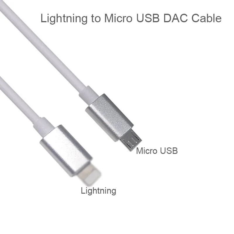 5 футов OTG Lightning к Micro USB DAC кабель для iPhone12 X 8 7 iPad MOOER EG150 Roland GO MIXER PRO MIDI клавиатура