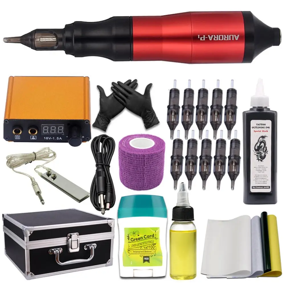 BellyLady профессиональная машинка для тату ручка набор бессмертный чернил