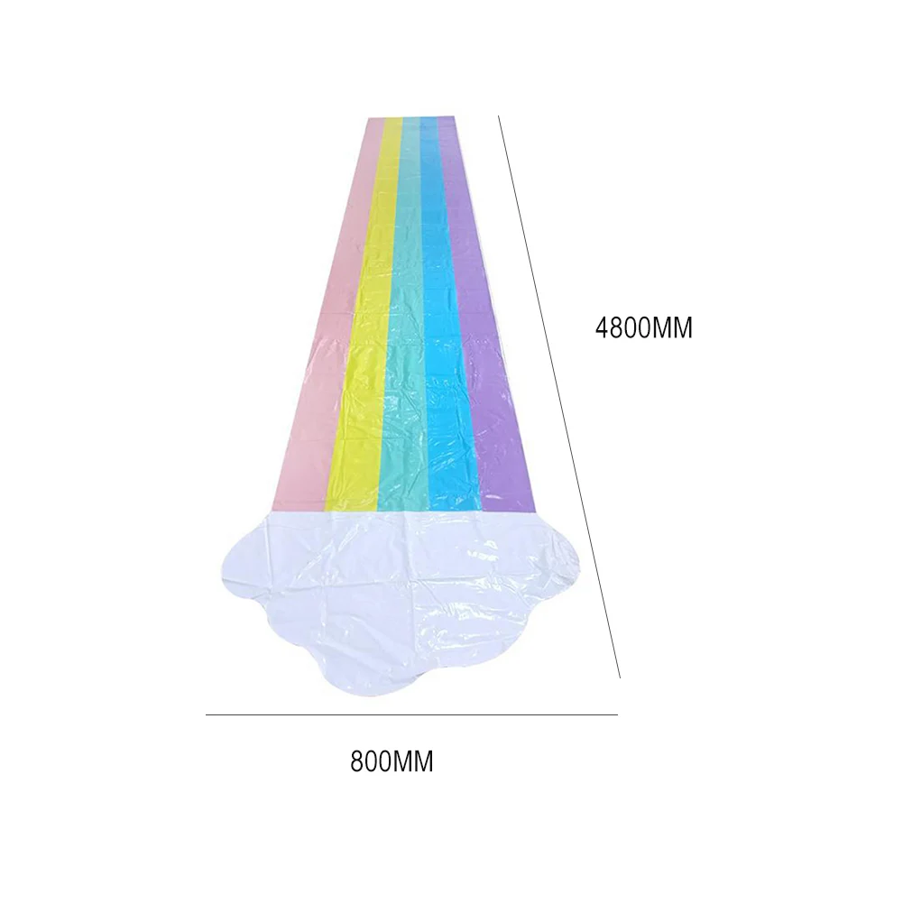 

Summer Children's Outdoor Toys Rainbow Water Slide High Quality Pvc Surfboard Lawn Water Spray Single Slide Water Spray Toys