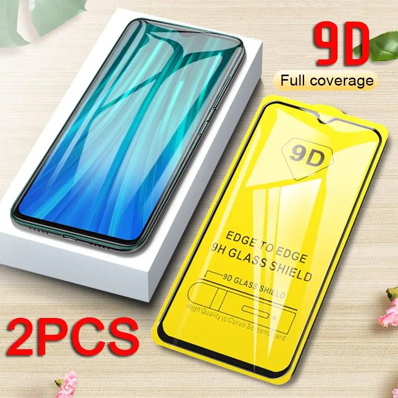 2 шт 9D закаленное стекло для Xiaomi redmi Note 8 Pro Полное покрытие note8 8T 8A защита экрана
