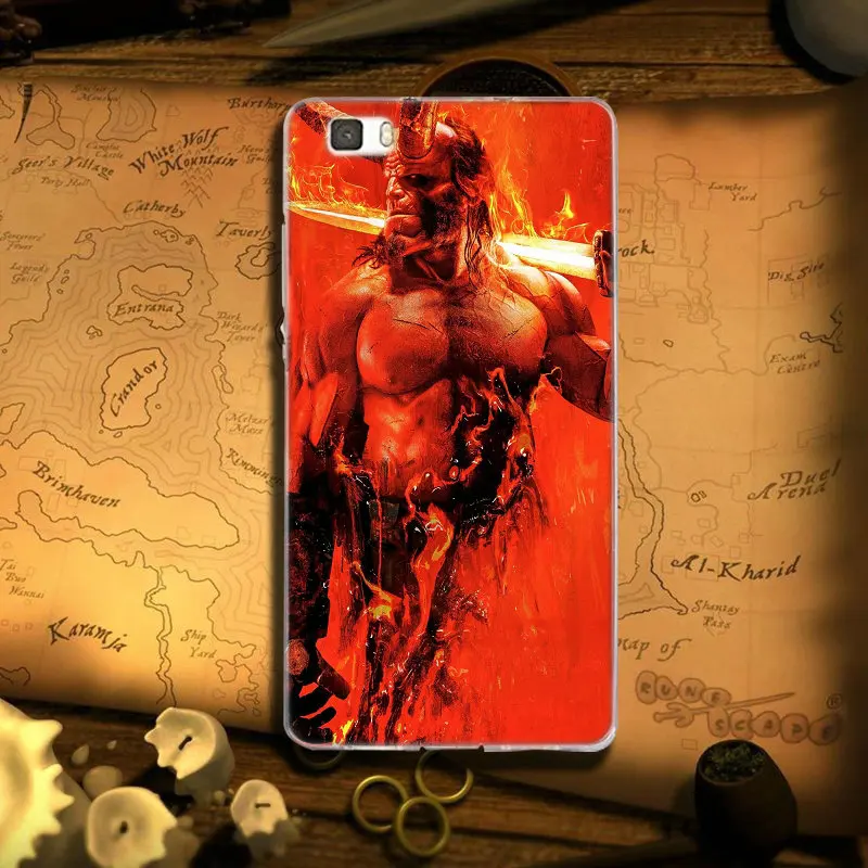 Soft TPU Silicone Phone Cases for Huawei P7 P8 P9 P10 P20 P30 P Smart Lite Pro 2017 Hero Hellboy Movie Artwork | Мобильные телефоны