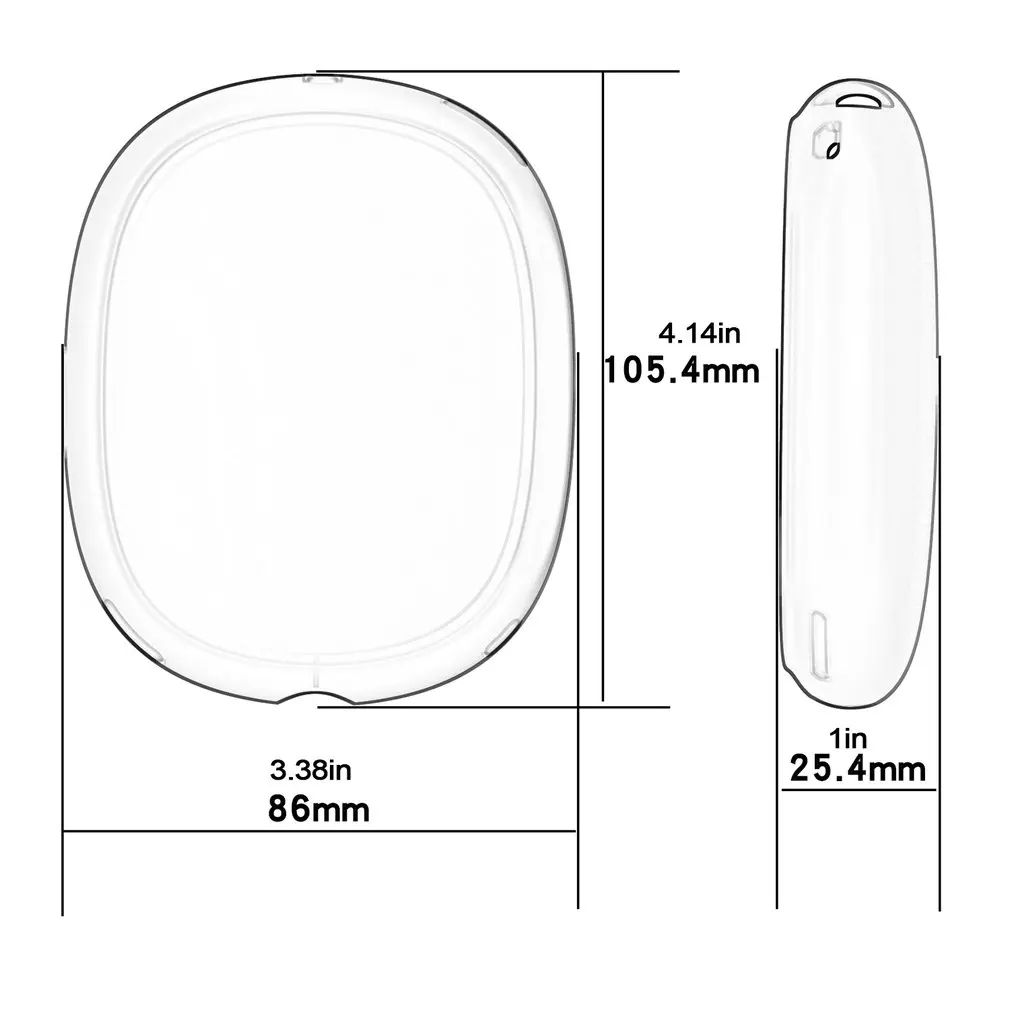 

Small Headset Earpads Silicone Ornament Outdoor Enjoyable Earphone for Apple AirPods Max Protective Ear Cover Shell