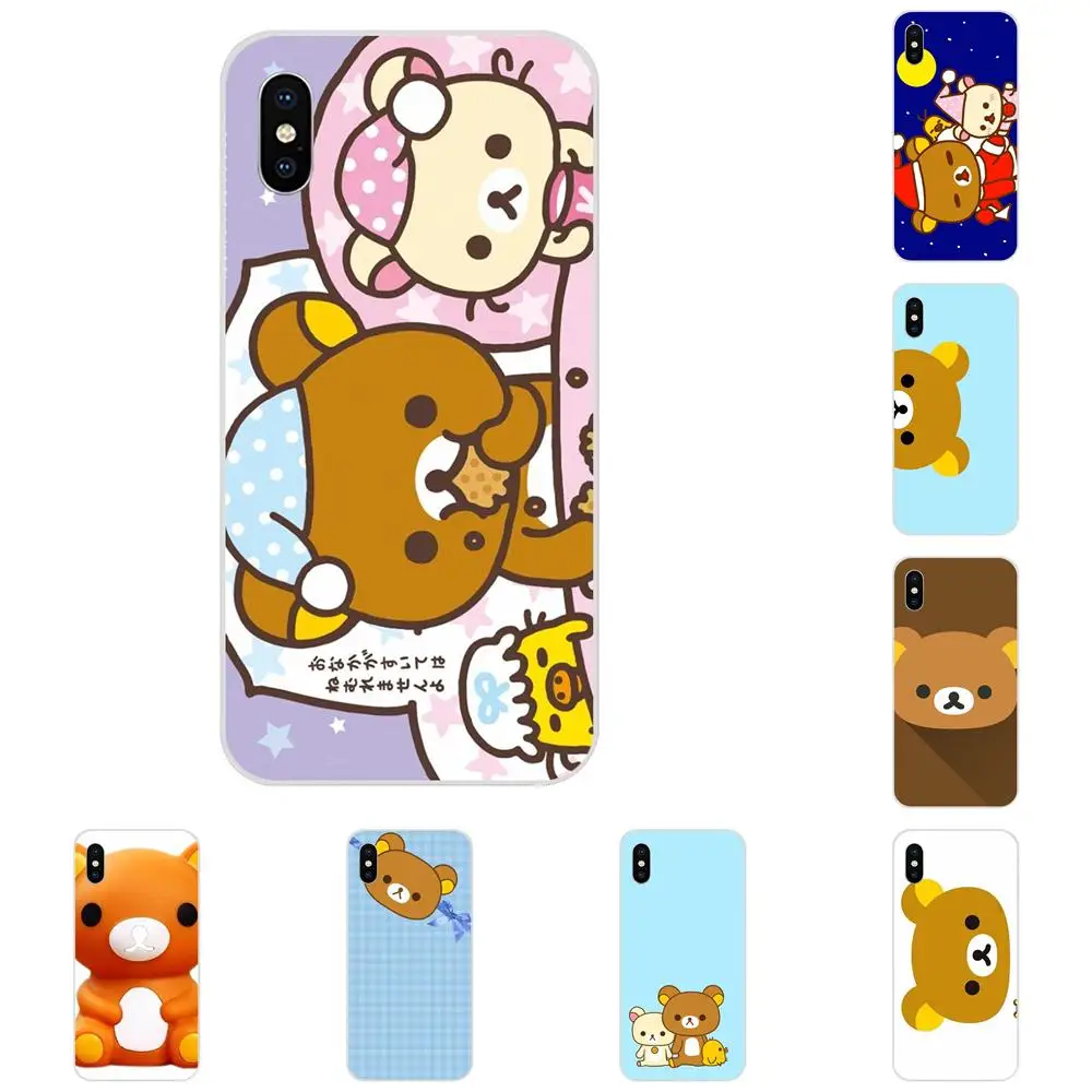 Bear Rilakkuma Usb Мягкий ТПУ чехол для мобильного телефона Galaxy J1 J2 J3 J330 J4 J5 J6 J7 J730 J8 2015 2016
