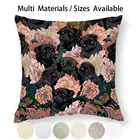 Чехол для подушки, из льна и хлопка