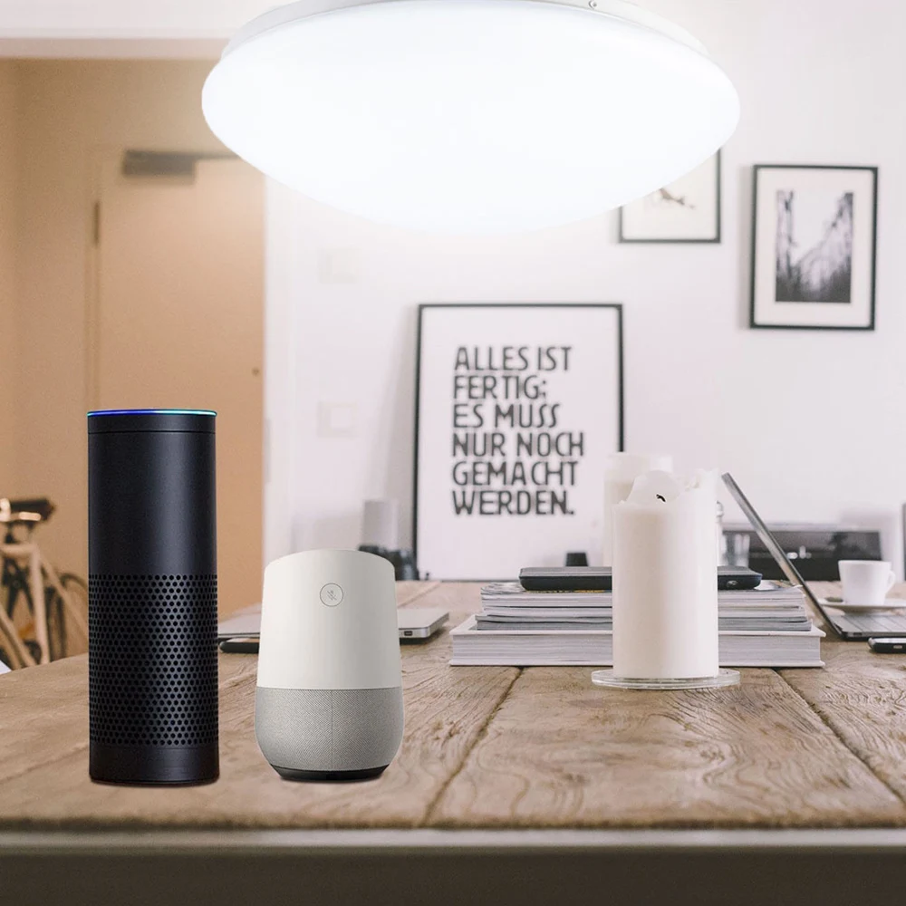 Современный потолочный светодиодный светильник с Wi Fi лампа на потолок