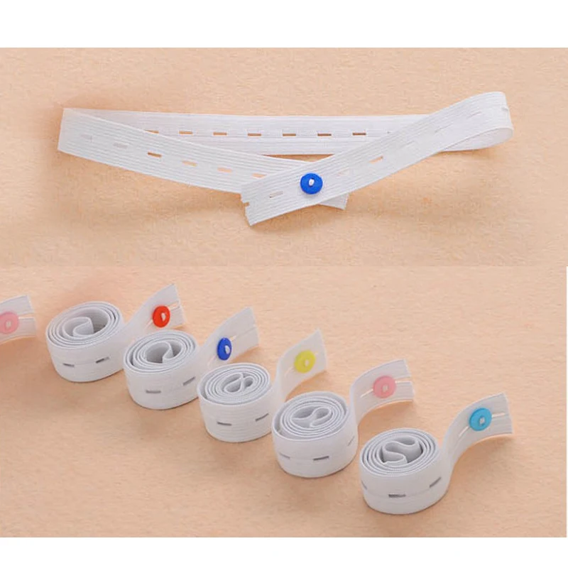 

20Pcs/lot 2*50cm baby simple diaper button fixing elastic band