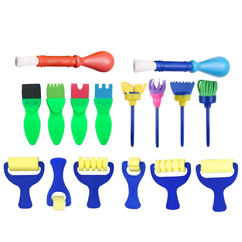 Набор для рисования сделай сам 16 шт. губчатая кисть художественные инструменты