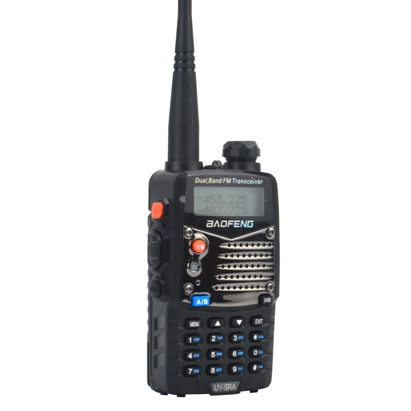 baofeng walkie talkie uv 5ra vhfuhf dual band 5w 128ch portable fm two way radio with earpiece free global shipping