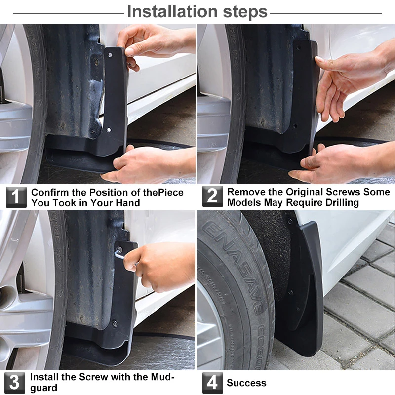 SPEEDWOW Car Front Rear Mud Flaps Mudguard Splash Guards Fender Mudflaps For Vauxhall Opel Astra J/Buick Verano 2010-2016 | Автомобили и