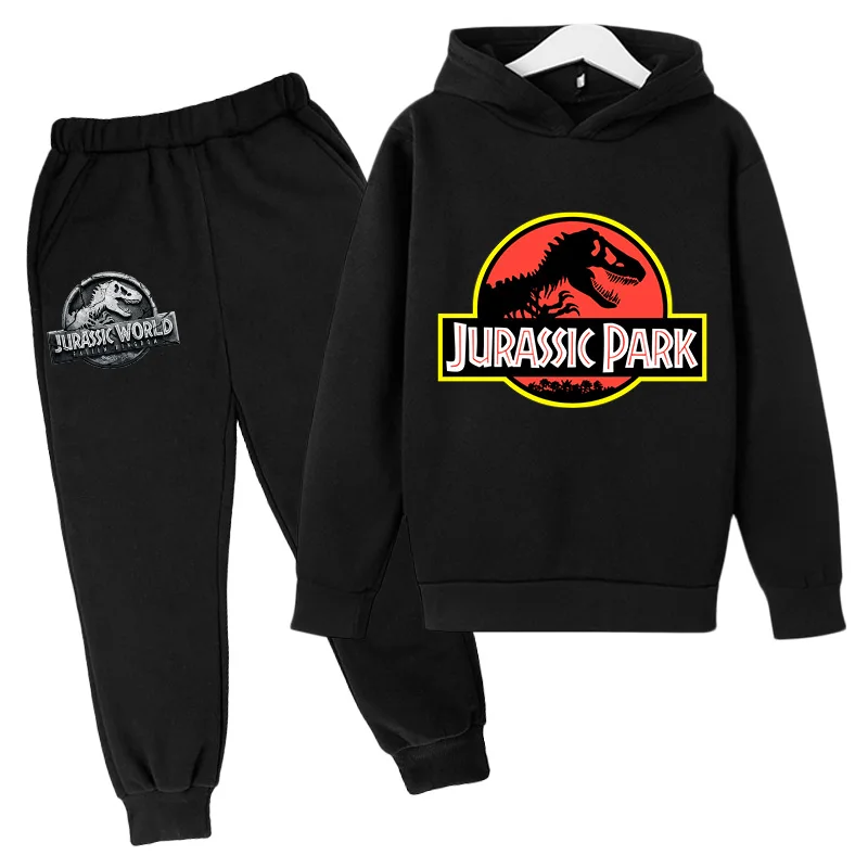 

Boy Girl Hip Hop Print Jurassic Design Hoodie Sweatshirt That's all folk Dinosaur Park Pullover girl Autumn Warm Streetwear Sui