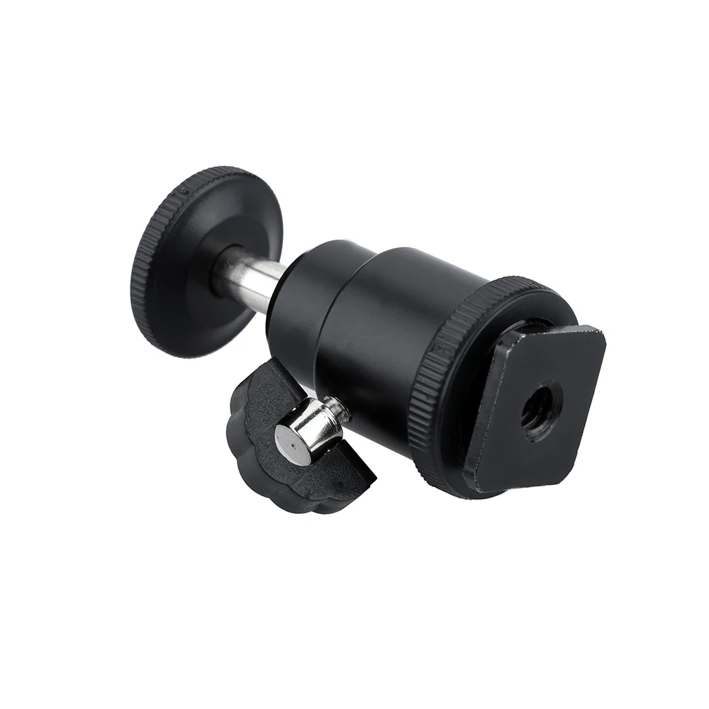 Мини-штатив Andoer из алюминиевого сплава с шариковой головкой 1/4 дюйма со вспышкой |