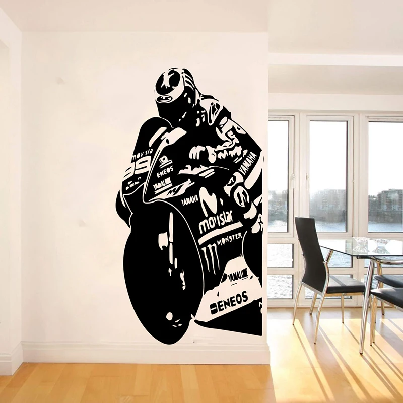 Большой Хорхе Лоренцо мото гонщик Наклейка на стену офис детская комната 99