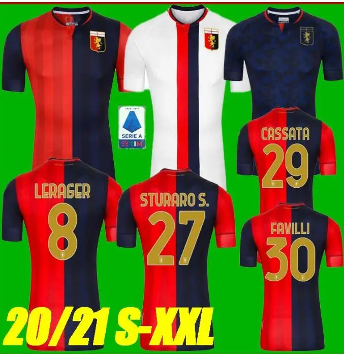 Футболка для взрослых 20 21 Genoa Cricket 2020 PINAMONTI KOUAME Uniform PANDEV SCHONE RADOVANOVIC|Мужские футболки|
