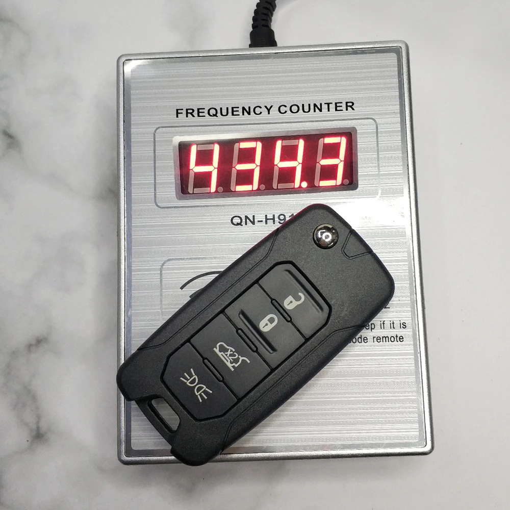 

KEYECU for Jeep Renegade 2016 2017 2018 Remote Key Fob Megamos AES ID48 Chip 433MHz 2ADFTFI5AM433TX