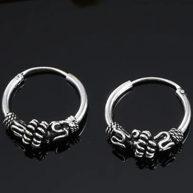 Noter 2021 Винтаж Для мужчин серьги гвоздики 3 вида стилей кольцо круг Викинг для Homme