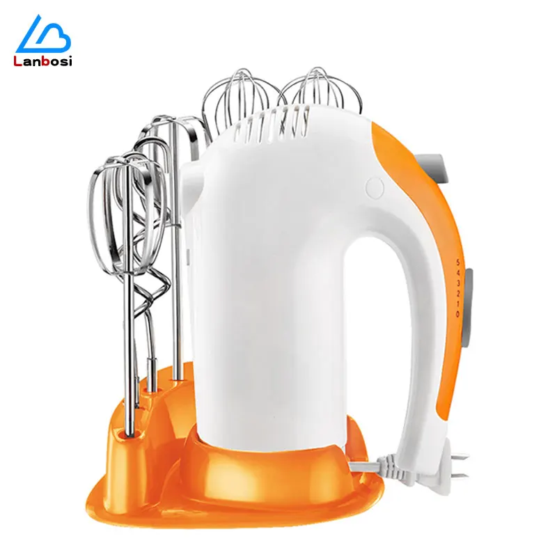 

Мощный венчик 300 Вт, бытовой электрический инструмент для выпечки, Ручной смеситель, смешивание муки, смешивание яиц белого цвета