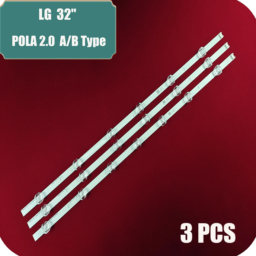 

3PCS(2A+1B) LED backlight strip for LG TV POLA2.0 32" HC320DXN-VSFP4-21XX 32LN5100 32LN545B 32LN5180 32LN5500 32LN570R 32LN540B