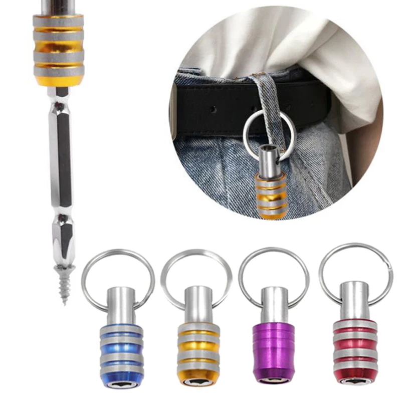 

1Pc 1/4inch Hex Shank Screwdriver Bits Holder Extension Bar Drill Screw Keychain