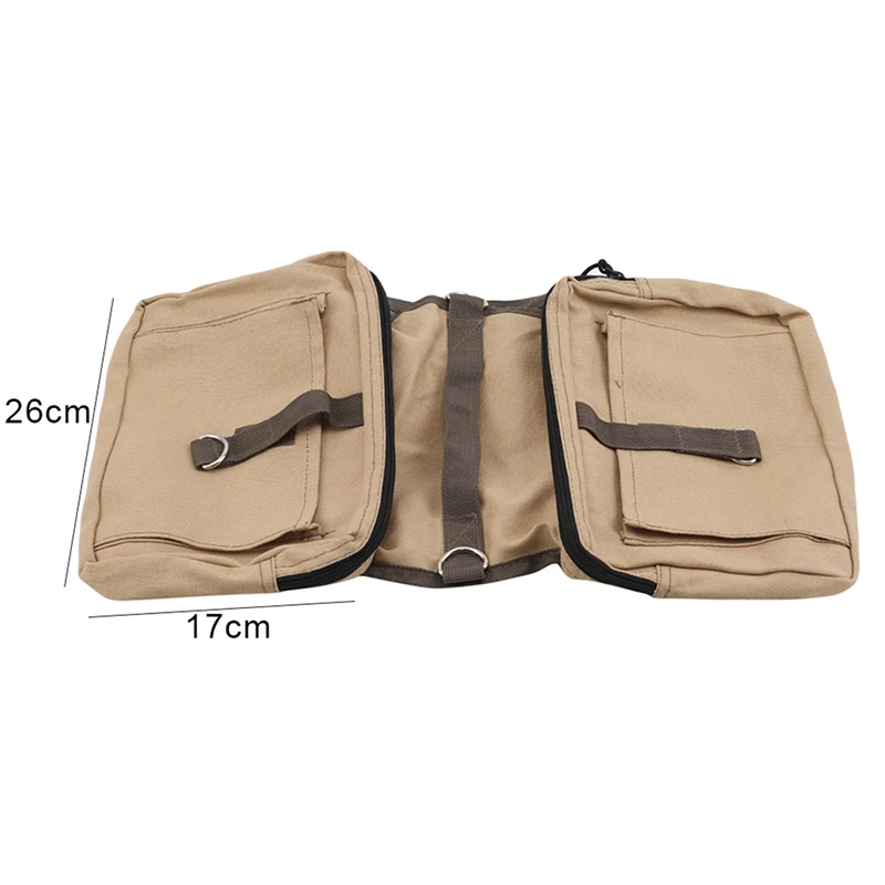 

Canva Pet Dog Saddlebags Pack Hound Travel Camping Hiking Backpack Saddle Bag Large Dogs Pannier