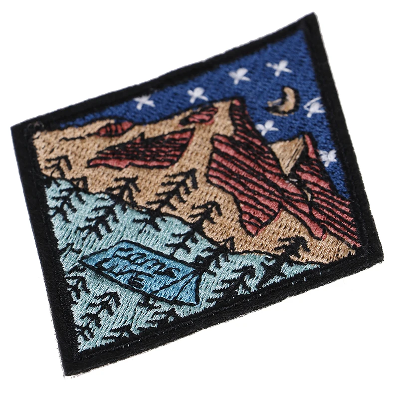 Походной жизни вышитые патч Открытый Кемпинг знак аппликация пришить 1