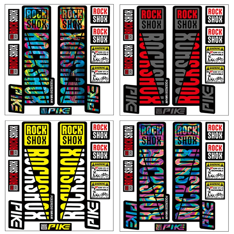 Наклейки ROCKSHOX на переднюю вилку велосипеда защитная пленка для горного сделай