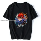 Футболка с японским аниме Mha Todoroki, весна-осень, дизайнерская забавная хлопковая футболка для фитнеса европейского размера с узором