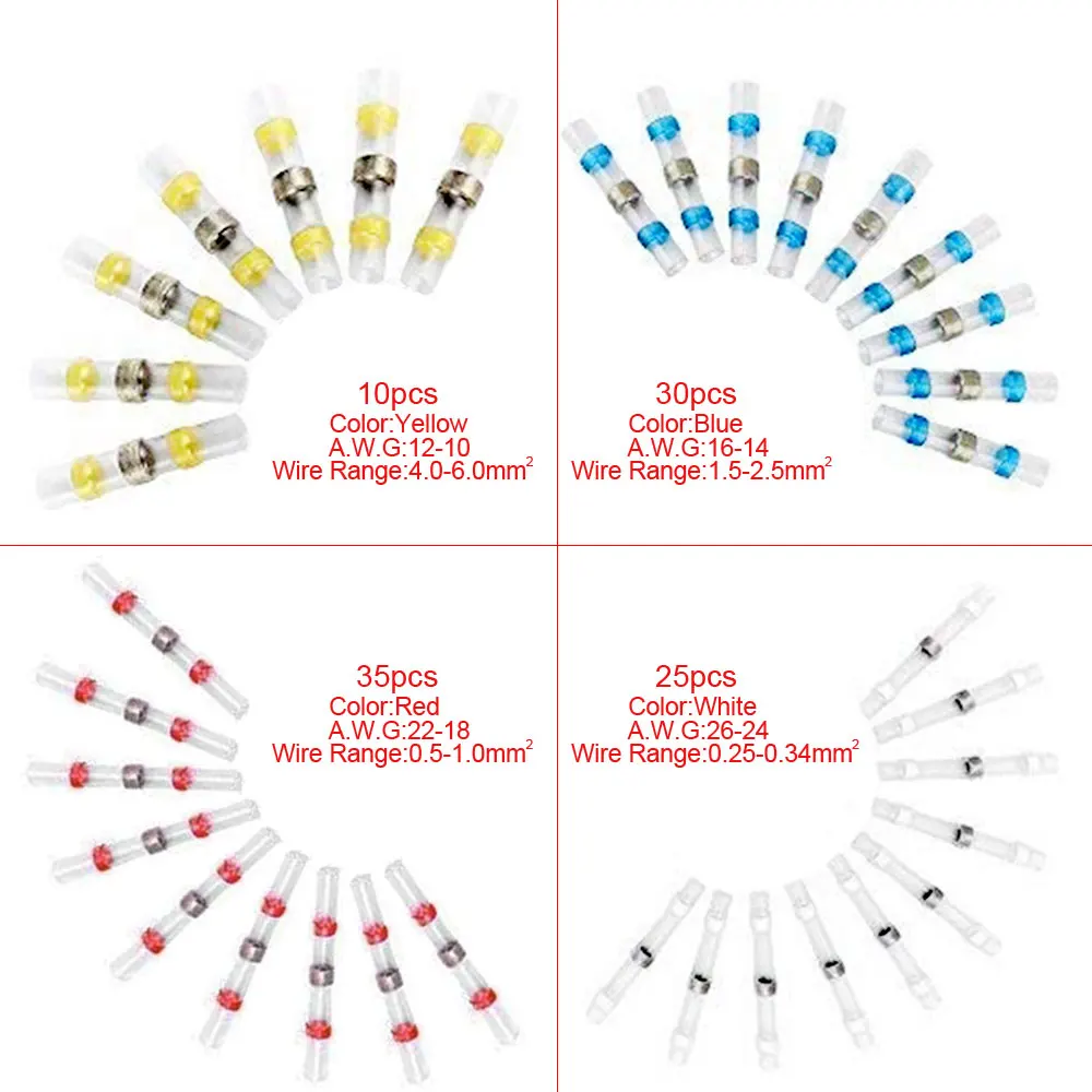 Припой уплотнение провода соединитель припоя термоусадочные стыковые