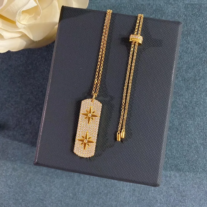 Модный шарм из стерлингового серебра копия 1:1 Реплика регулируемое ожерелье с