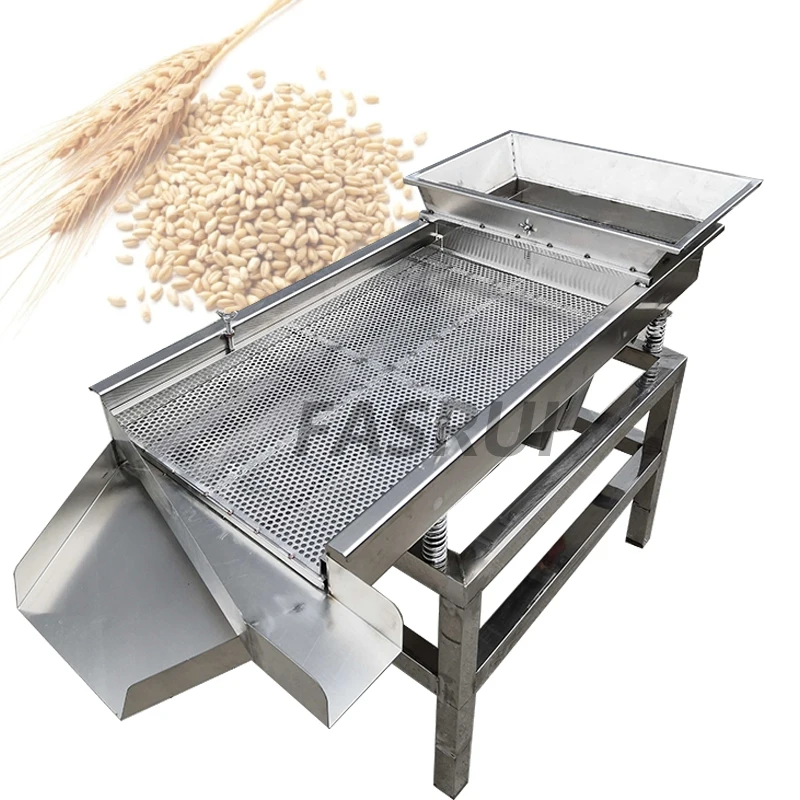 

Small Mobile Grain Screening Machine Vibrating Rice Classifying Separator Screen Corn Seed Cleaning Sifting Grading Machine