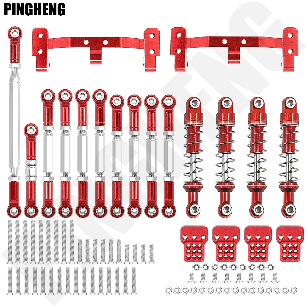 

Metal Steering Tie Rod Shock Absorber Kit for MN D90 D91 MN40 45 MN96 MN99 MN99s 1:12 RC Car Upgrade Accessories