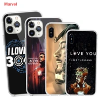 silicone cover iron man i love you 3000 for apple iphone 12 mini 11 pro xs max xr x 8 7 6s 6 plus 5s se phone case