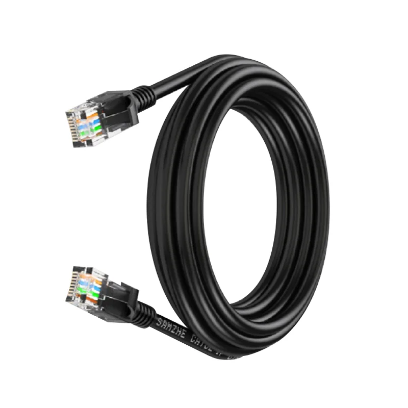 

Durable Black CAT5 RJ45 Ethernet LAN Network Patch Lead Cable Flexible Anti-interference Extension Cord for PC Router TSFH