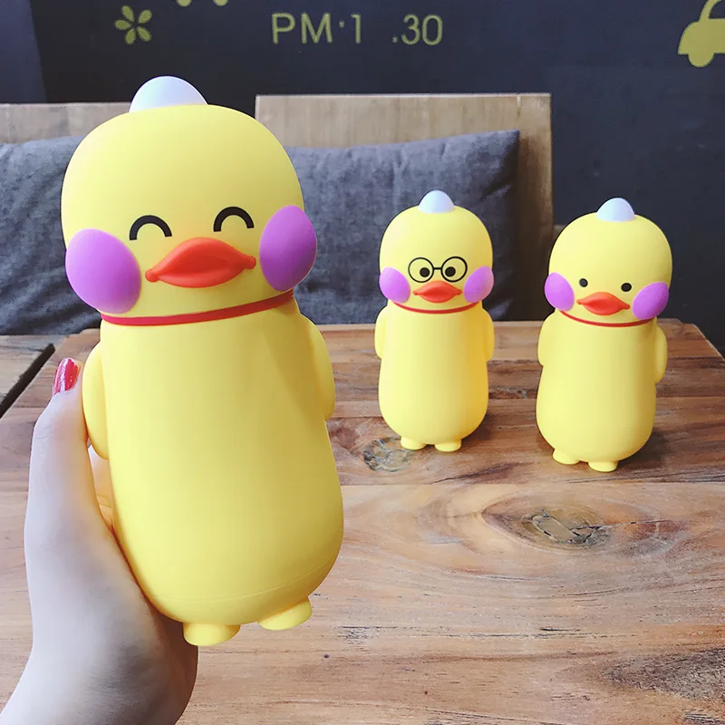 

Kettle Glass Water Bottle Cute Cartoon Little Yellow Duck Water Bottle Shame Duck Children Student Water Cup Cute Bottle