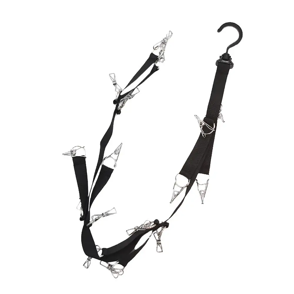 

Cap Rack Multifunctional Hat Holder Durable Hat Hanger With 16 Clips No Punching Easy To Install Closet Cap Organizer For V