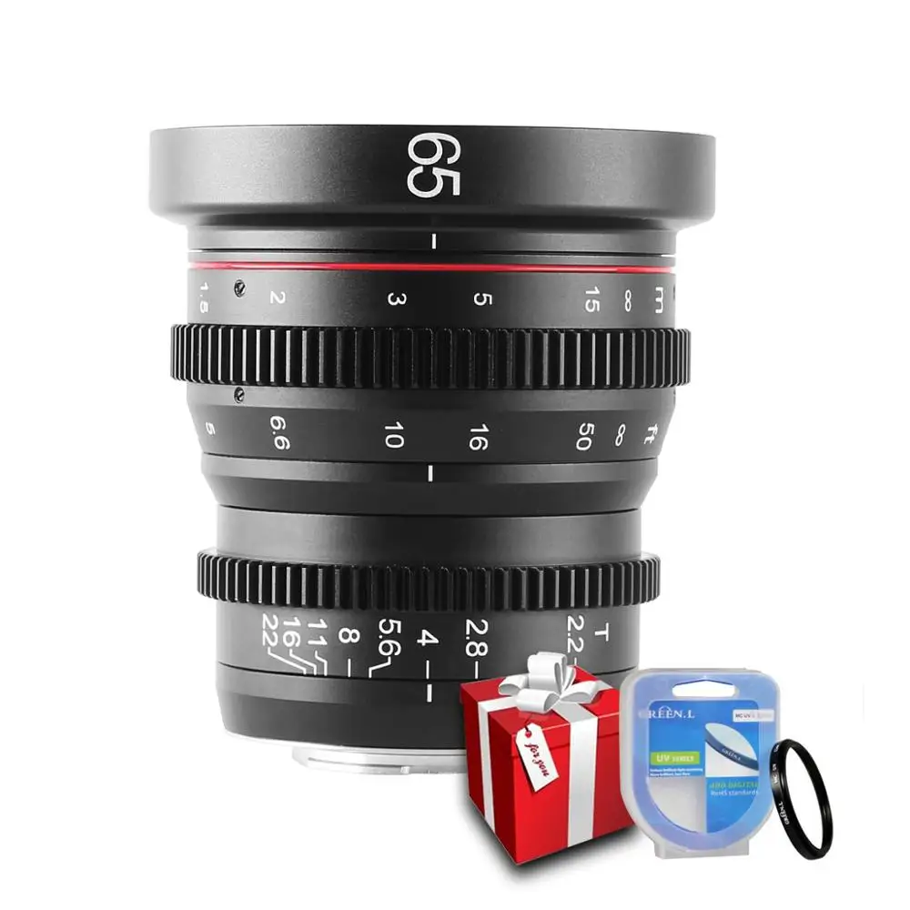 

Meike 65MM T2.2 Large Aperture Manual Focus Cine Lens for Micro Four Thirds (MFT, M4/3) Mount for Olympus Panasonic Lumix G7 G9