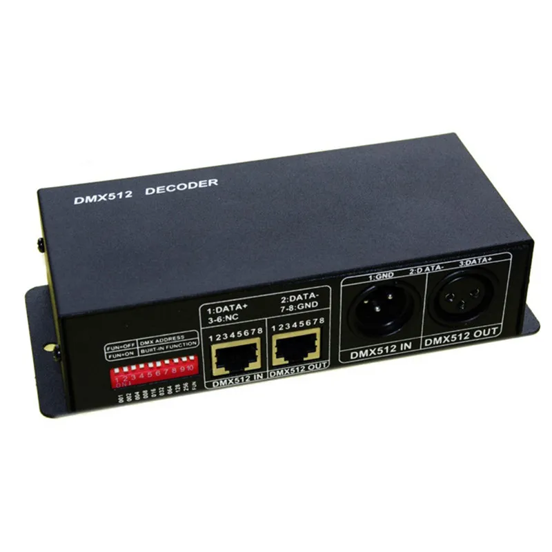 Лучшая цена 1 шт. светодиодный декодер DMX 3x4A для RGB 5050 3528 светильник|led controller|dmx