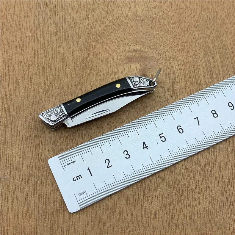 Мини нож складной титановый брелок Ручные Инструменты кухонный для фруктов