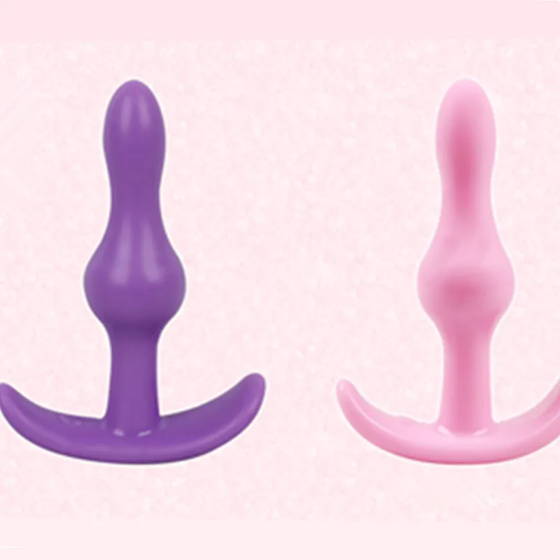 Силиконовый анальный фаллоимитатор без вибратора мужской массажер простаты