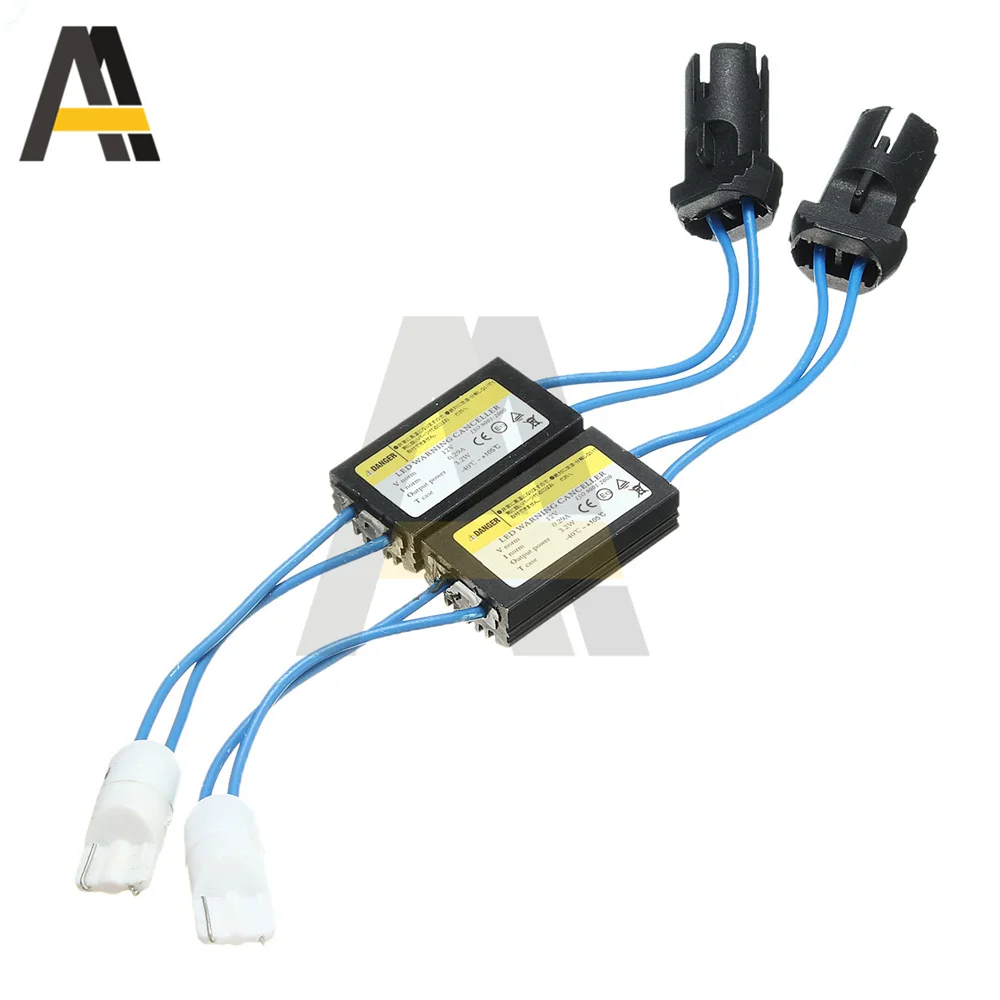 

2 шт. AC/DC 12V светодиодный 501 T10 T15 194 Предупреждение декодер компенсатора W5W 168 921 без Canbus ОКБ ошибка нагрузочный резистор с Жесткий Чехол